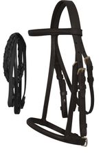 Showman English Bridle, Full, Black