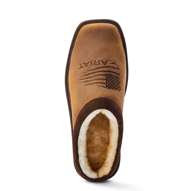 Ariat Men's Patriot Slipper, Oiled Suede Jeffers