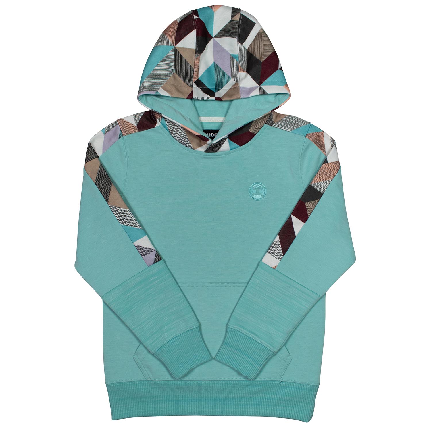 Hooey Canyon Ladies Hoodie, Turquoise/Multi - Jeffers