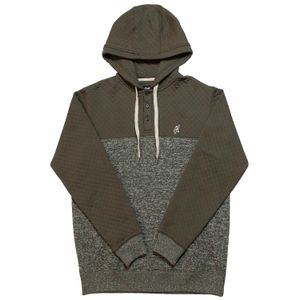 Hooey Jimmy Mens Hoodie, Brown Quilted