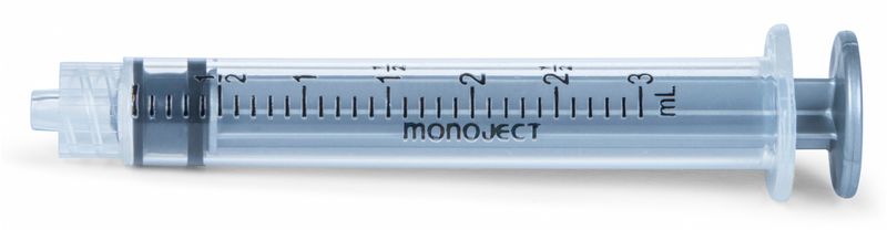 Monoject Luer Lock Syringe 3ml (100/Pk)