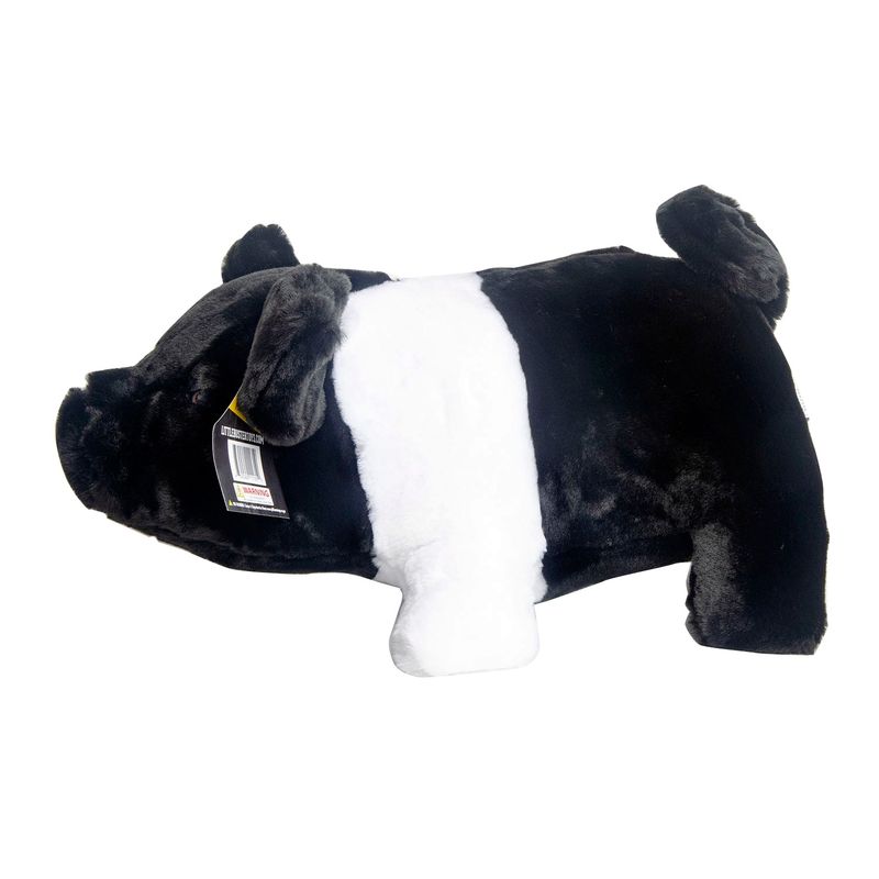 Little Buster Medium Plush Pig Hampshire, Black/White Jeffers