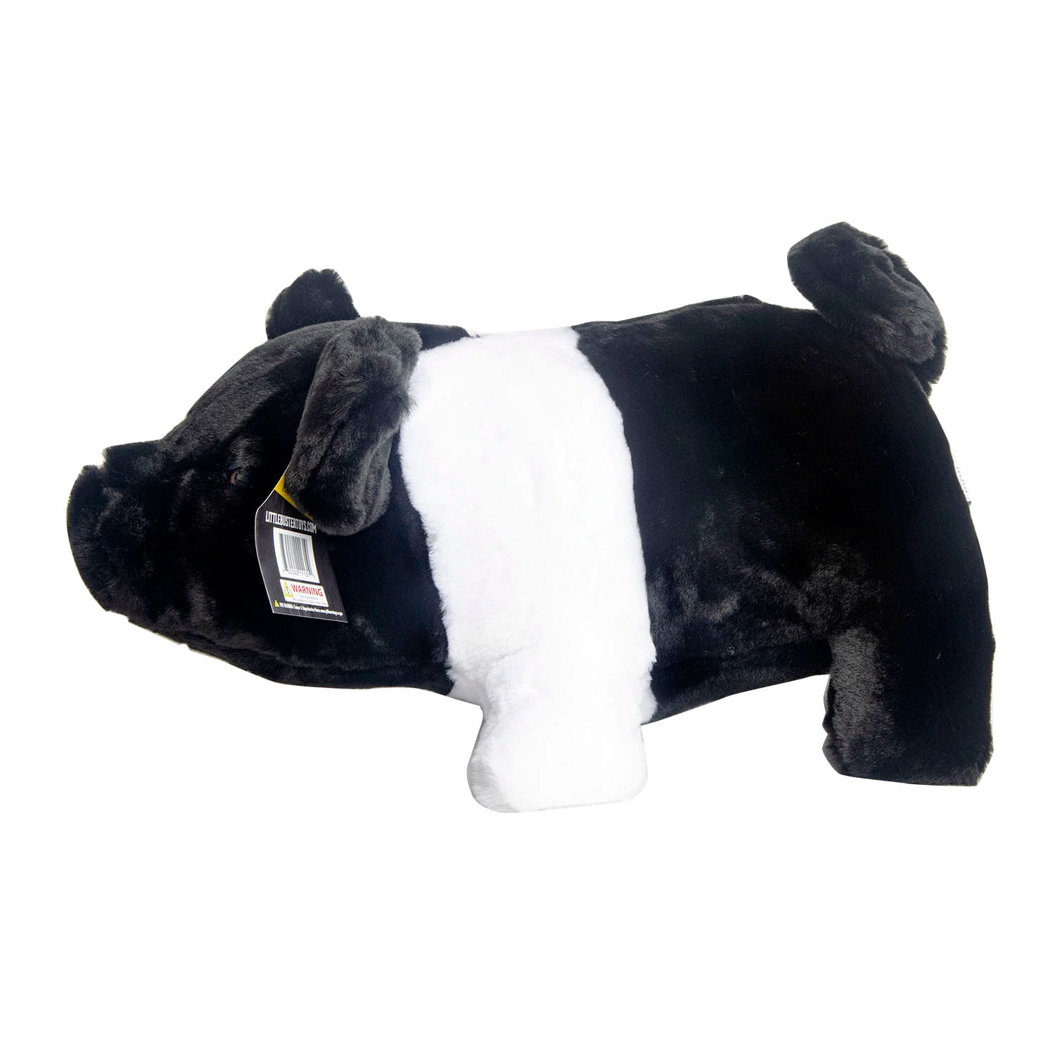 Little Buster Medium Plush Pig Hampshire, Black/White Jeffers