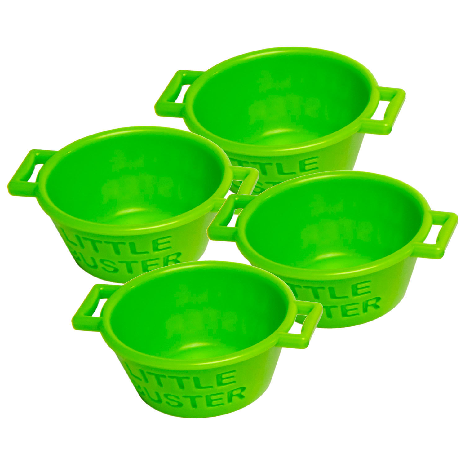 Little Buster Feed Pans, Green, 4 pk Jeffers