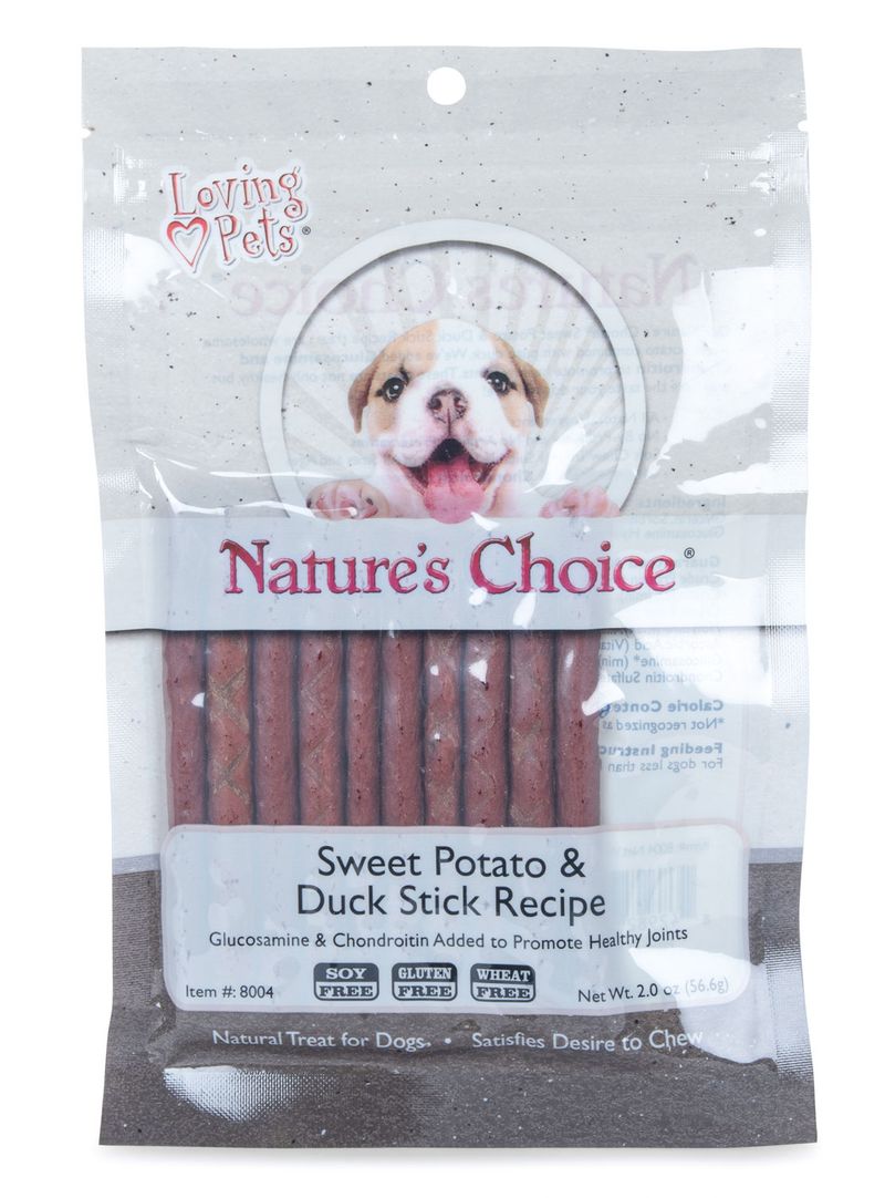 Nature's Choice Sweet Potato & Duck Meat Sticks, 2 oz Jeffers