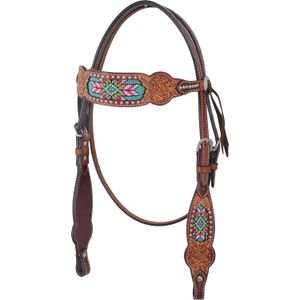 12 Days Rafter T Beaded Inlay Headstall & Breast Collar