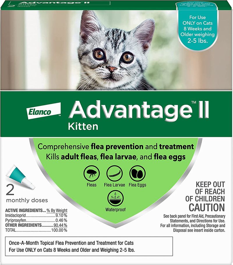 Advantage for kittens 2025 under 5 lbs