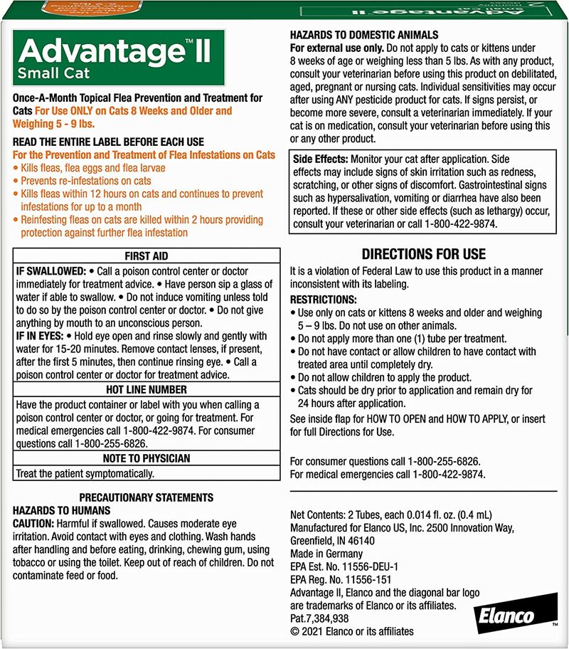 Advantage 2 small store cat 4 pack