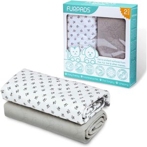 Fur Pads Washable Pee Puppy Pads, Gray, 2 pk