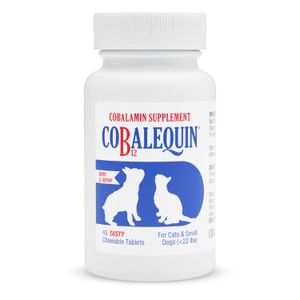 Nutramax Cobalequin B12 Supplement for Cats and Dogs, 45 Chewable Tablets