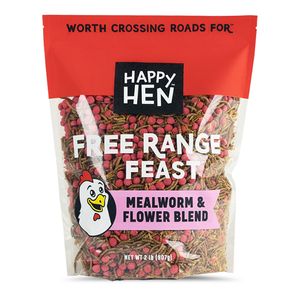 Happy Hen Free Range Feast Mealworm Blends for Chickens, 2 lb