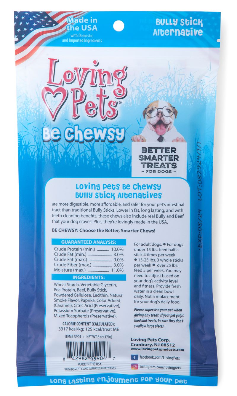 Loving Pets Be Chewsy, Bully Stick Alternative Jeffers
