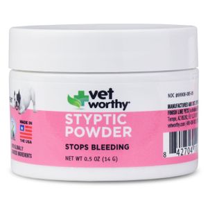Vet Worthy Styptic Powder for Cats, 0.5 oz