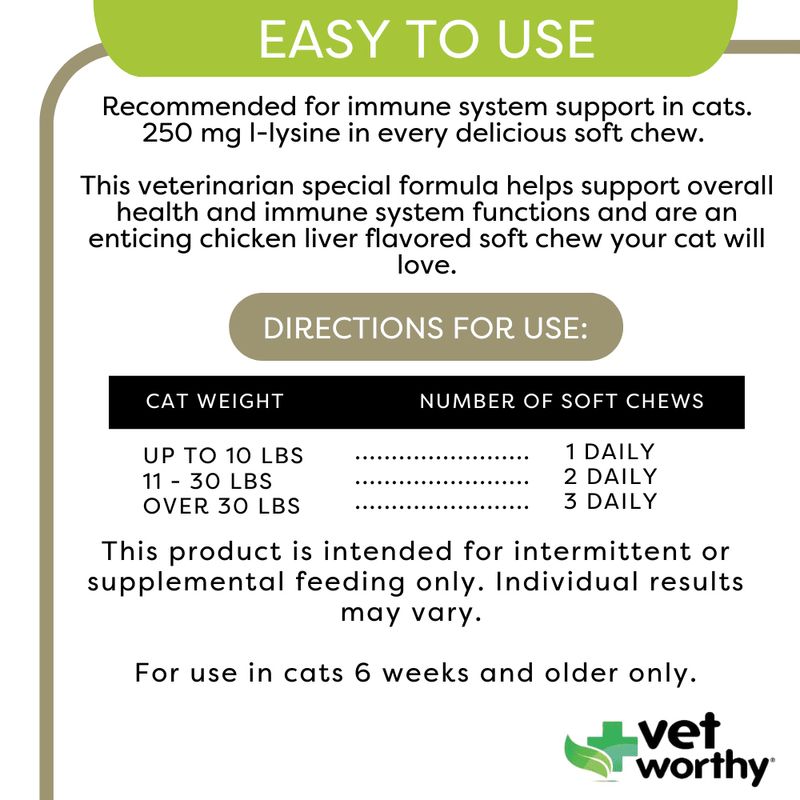 Vet store worthy lysine