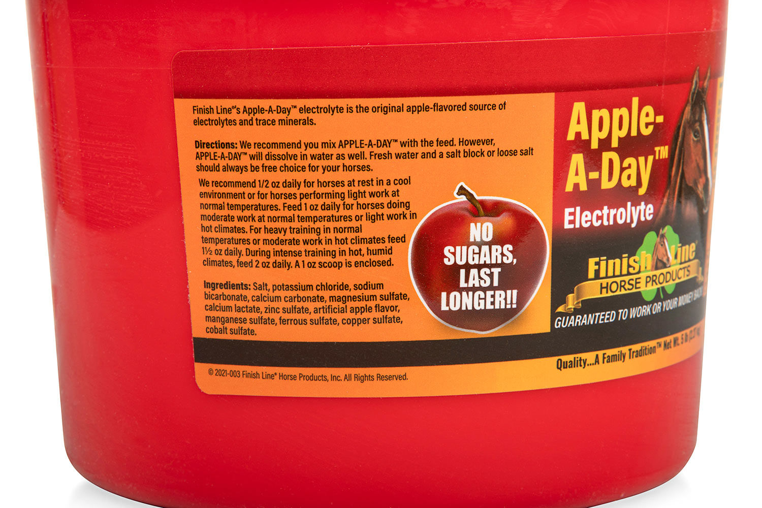 Apple-A-Day™ Electrolyte Supplement for Horses - Jeffers