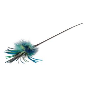36" Long Peacock Sparkler Teaser Wand Cat Toy