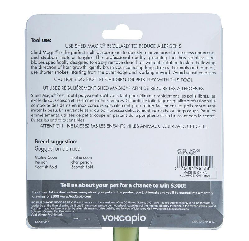 Safari Shed Magic Pet DeShedding Tool Jeffers