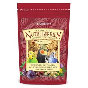Lafeber Senior Bird Nutri-Berries for Parakeet & Cockatiel, 10 oz bag