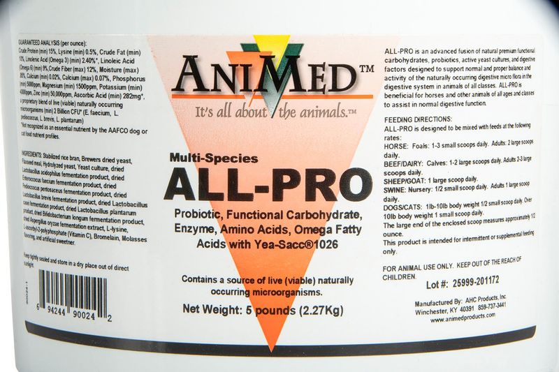 MultiSpecies ALLPRO Probiotic from AniMed™ Jeffers