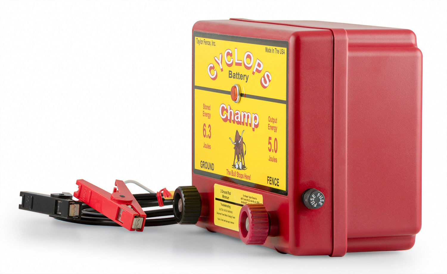 Cyclops 5 Joule DC/Battery Champ Fence Charger - Jeffers