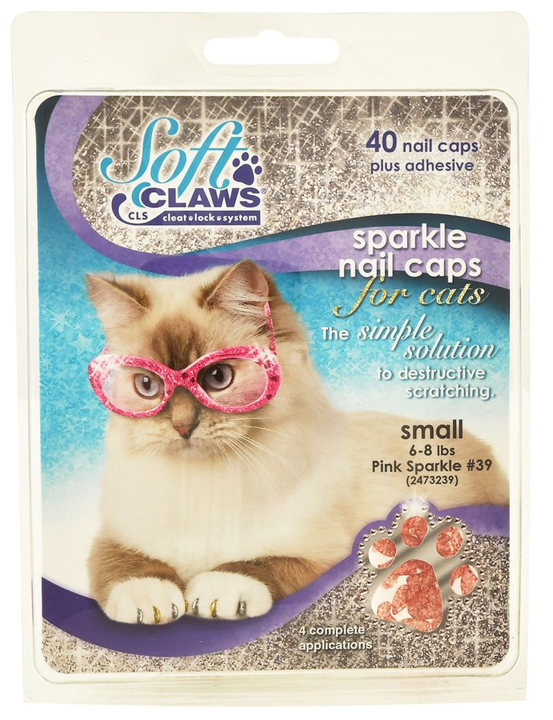 Soft-Paws-Nail-Caps-Pink-Sparkle-Front