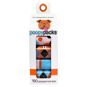 Poopy Packs 8 Rolls Dog Poop Bags