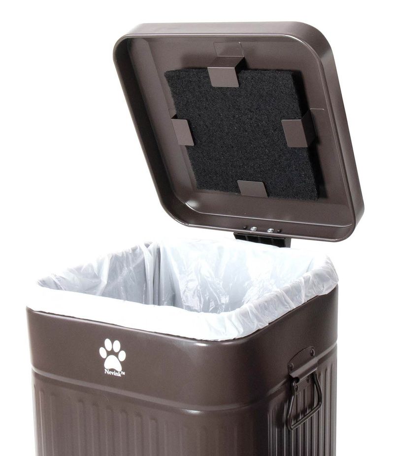 Nevink Dog Poop Trash Can for Outdoors, 12 Liter Jeffers