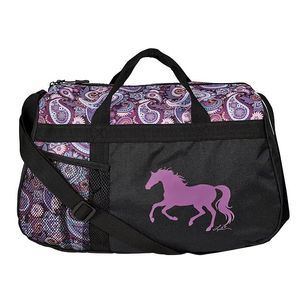 Lila Galloping Horse Duffle Bag