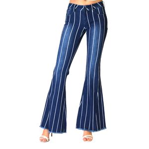 Grace in LA Stripe Flare Jeans