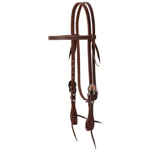 Working Tack Copper Flower Browband Headstall