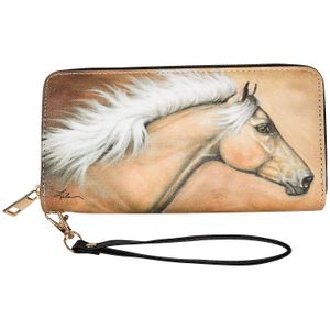 Lila Palomino Clutch Wallet with Wristlet