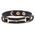 VeganLeatherBraceletwithGoldToneSnaffleBitBlack