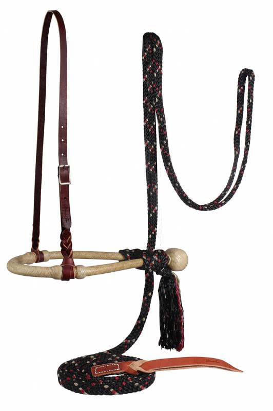 Complete Horse Mecate Reins Set with Bosal Jeffers