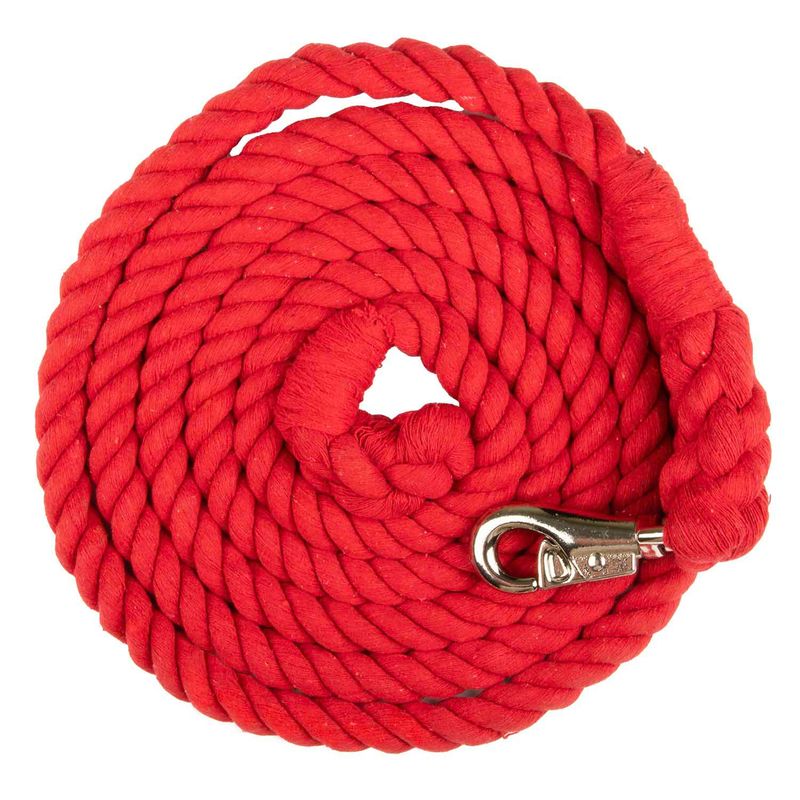 Cotton Horse Lead Ropes with Nickel Bull Snap, 3/4"x10' Jeffers