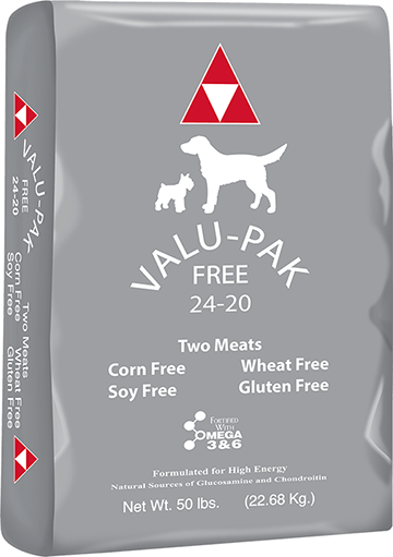 Valu Pak Free 24 20 Dry Dog Food Silver Bag 50 lb bag Jeffers