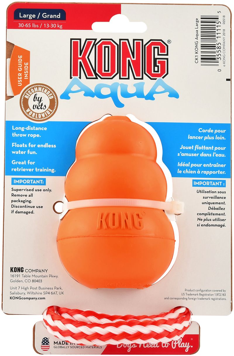 KONG Aqua Floating Water Dog Toy Jeffers