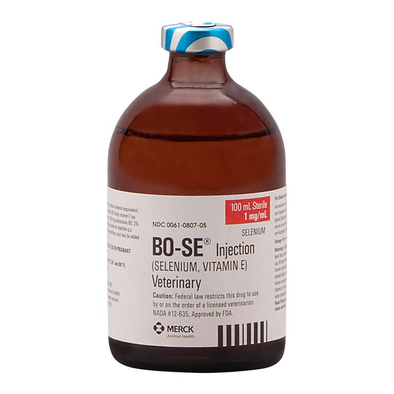 BOSE Selenium and Vitamin E Injection for Cattle Jeffers