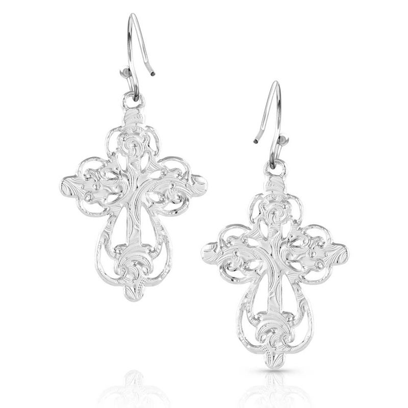 Enlightened Faith Cross Earrings Jeffers