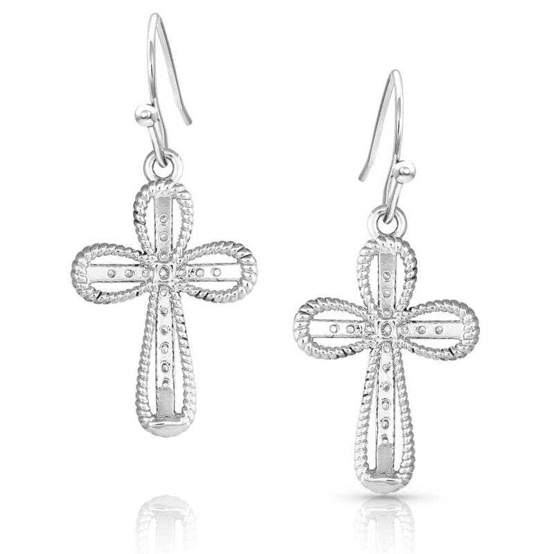 Expressive Faith Crystal Cross Earrings Jeffers