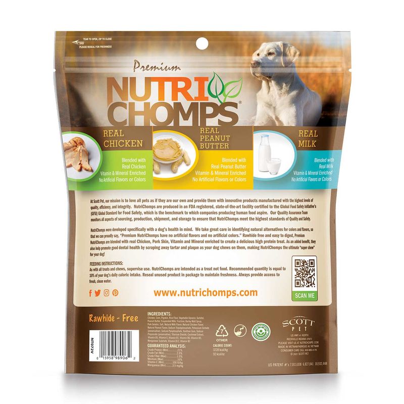 NutriChomps 12CT 6" Assorted Flavor Wrapped Twist