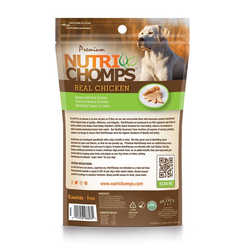 NutriChomps 8ct Chicken Flavored Mini Knot