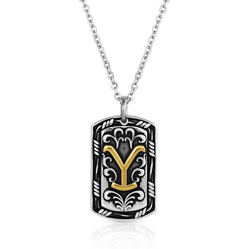 Yellowstone-Strong-Dog-Tag-Necklace