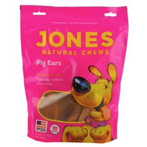 Jones Natural Chews Pig Ears 10pk Bag