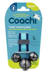 Coachi Toilet Training Bells for Dogs Navy Light Blue Jeffers