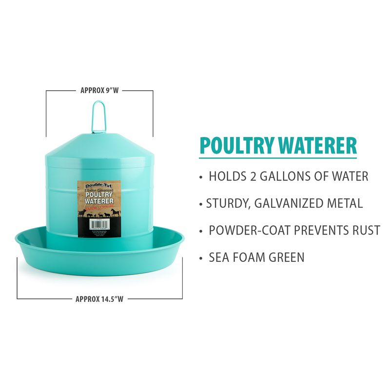 Double-Tuf-Galvanized-Poultry-Waterer
