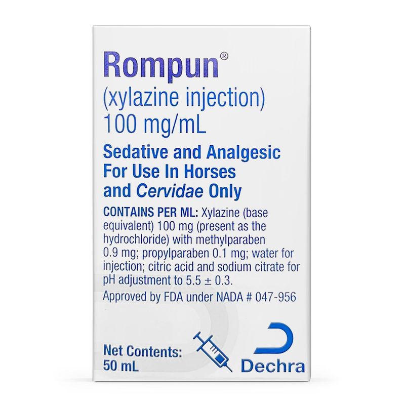 Rx Rompun 100mg/ml injectablet x 50ml bottle