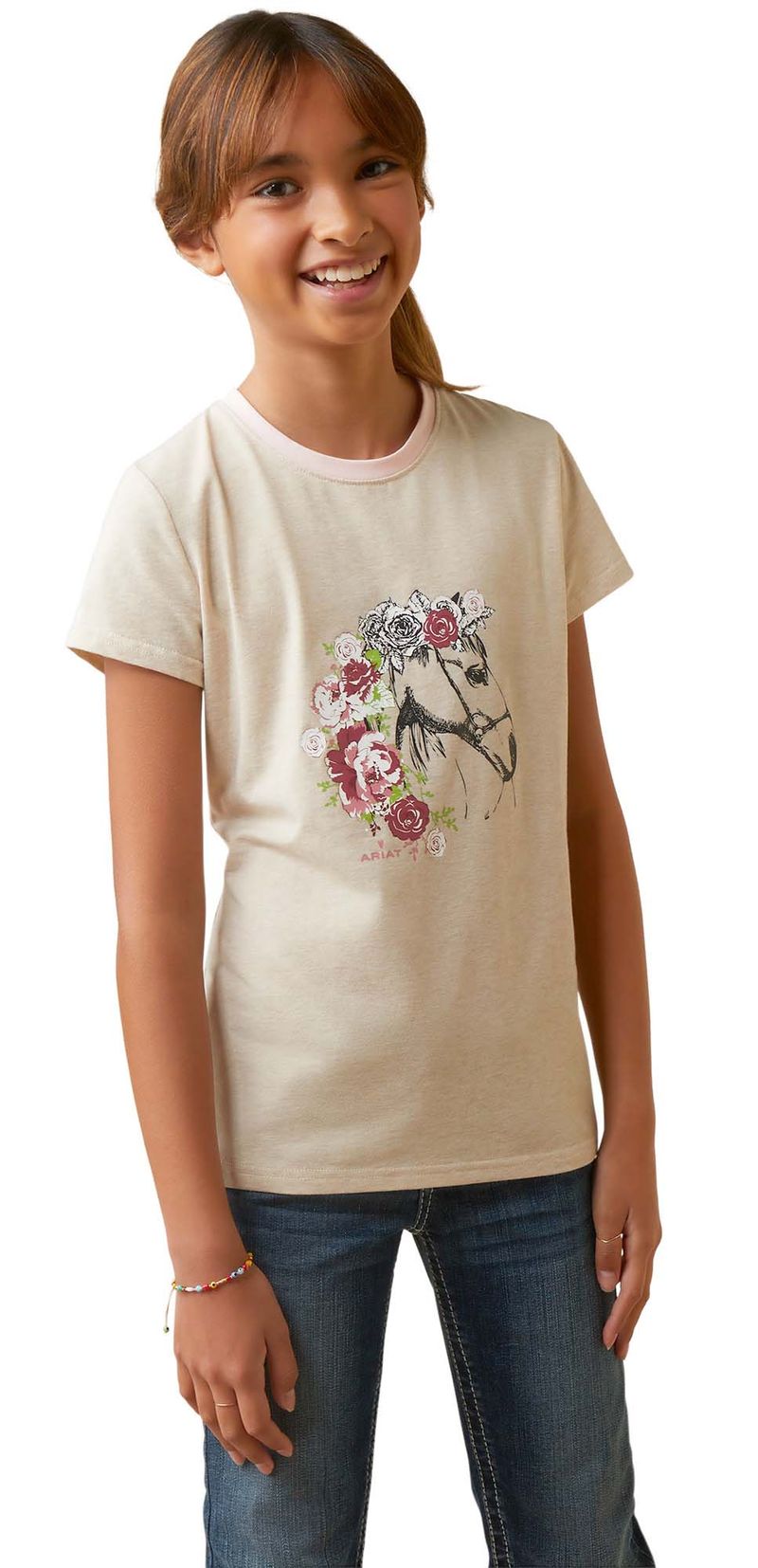 Ariat-Girls-Flora-T-Shirt-Small