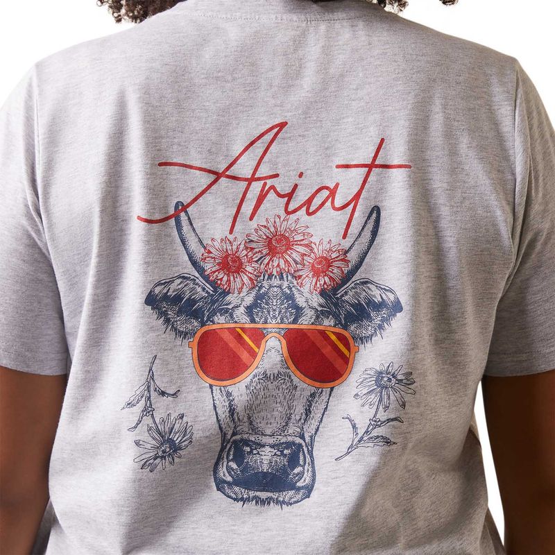 Ariat-R.E.A.L.-Cool-Cow-T-Shirt-Heather-Gray-Small