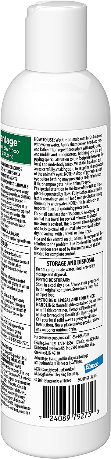 Advantage cat 2024 flea shampoo