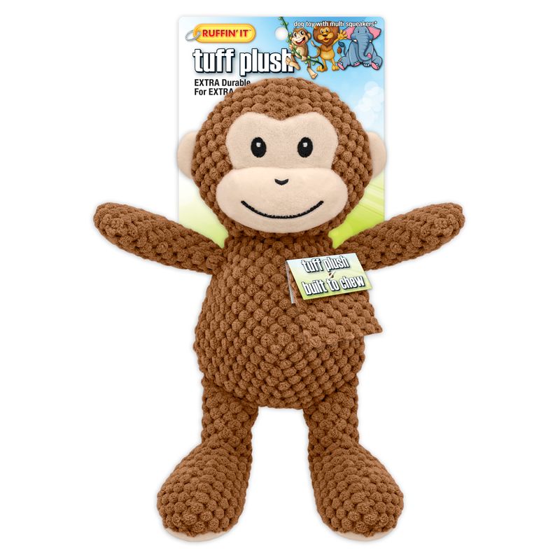 Stuffed monkey best sale dog toy